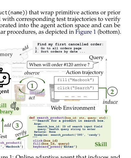 Inducing Programmatic Skills for Agentic Tasks