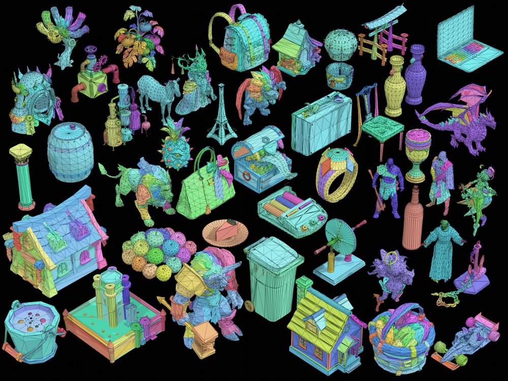 Meshy T2: Fast Native Mesh Generation with Flow Matching Figure 1