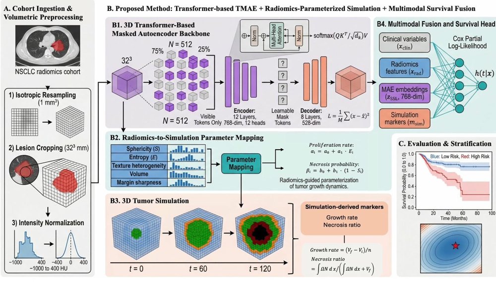 Structured Proxy Features for Multimodal NSCLC Survival Prediction from Pretreatment CT Figure 1