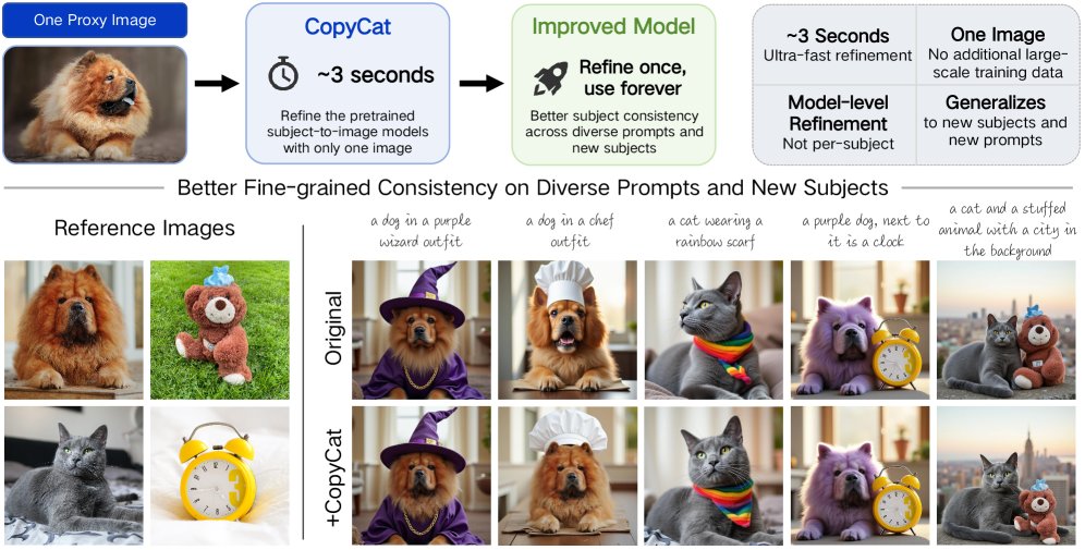 CopyCat: Improving Fine-Grained Subject Consistency in Subject-to-Image Models within Seconds Figure 1