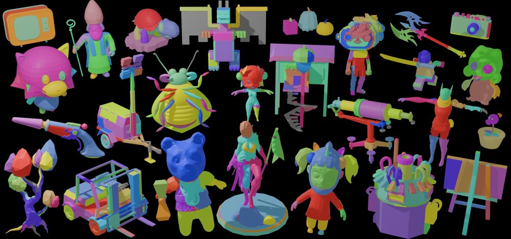 Hi-TOPS: Hierarchical Topology-aware Scoring Prior for 3D Part Decomposition Figure 1