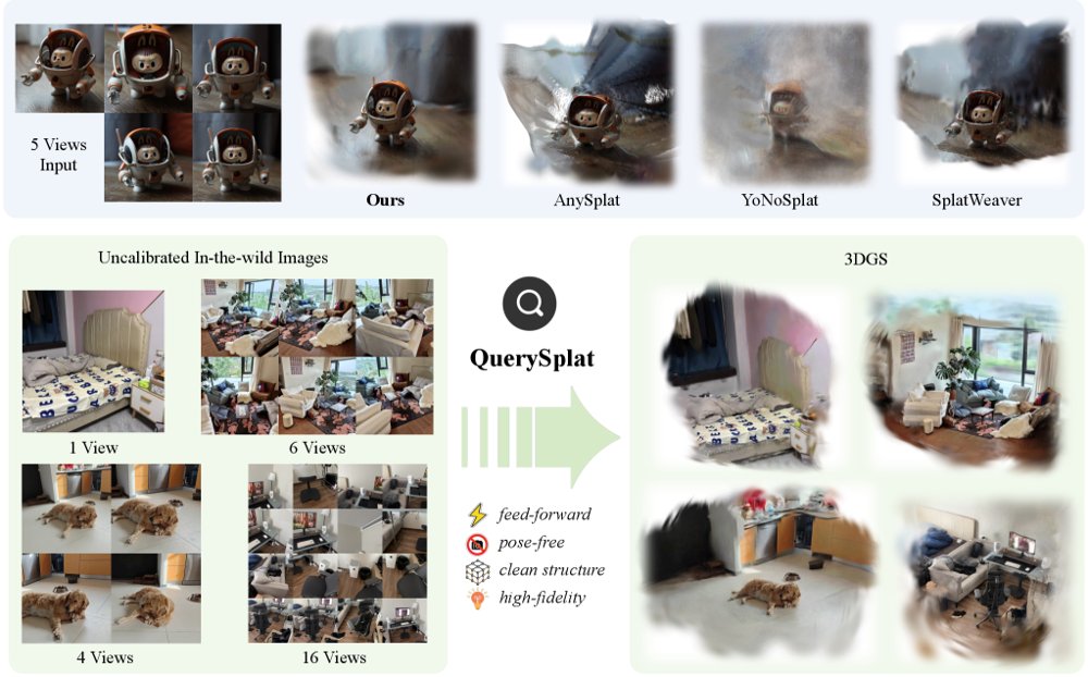 QuerySplat: Decoupling Geometry and Appearance Representations in 3DGS Prediction Figure 1
