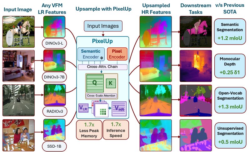 PixelUp: Zero-Shot Semantic Feature Upsampling for Fine-Grained Vision Tasks Figure 1