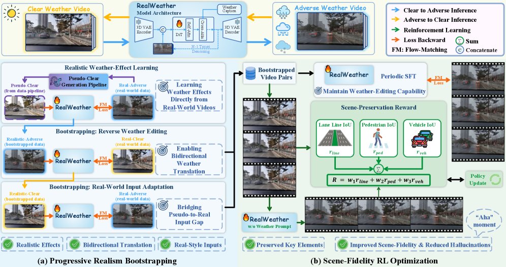 RealWeather: Realistic and Scene-Faithful Weather Translation with Driving World Models Figure 1