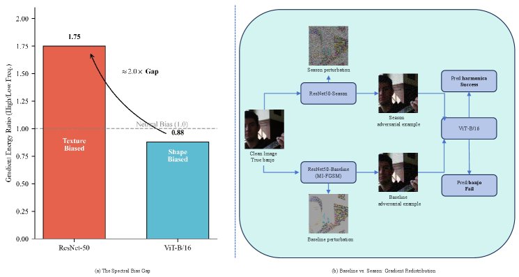 Season: Spectrum-Aware Orthogonal Gradient Refinement for Transfer-Based Adversarial Attacks Figure 1