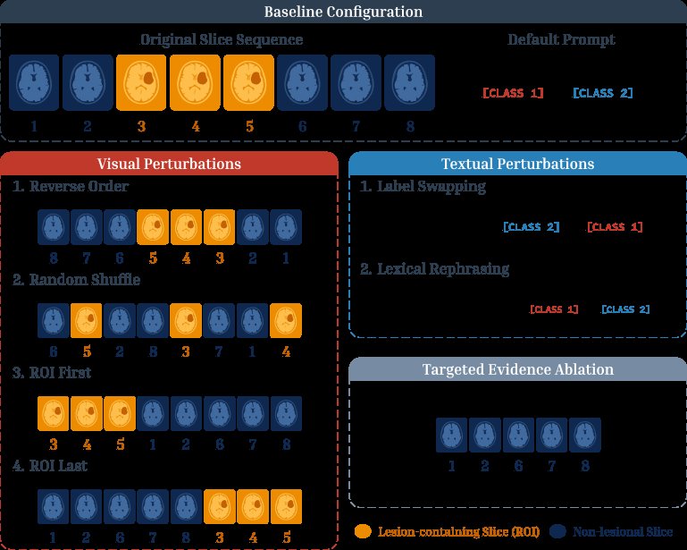Evaluating the Diagnostic Robustness of Vision-Language Models Under Visual and Textual Perturbations Figure 1