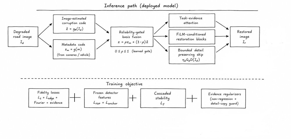RMR-Net: Degradation-Evidence-Guided Road-Image Restoration for Defect Detection Figure 1