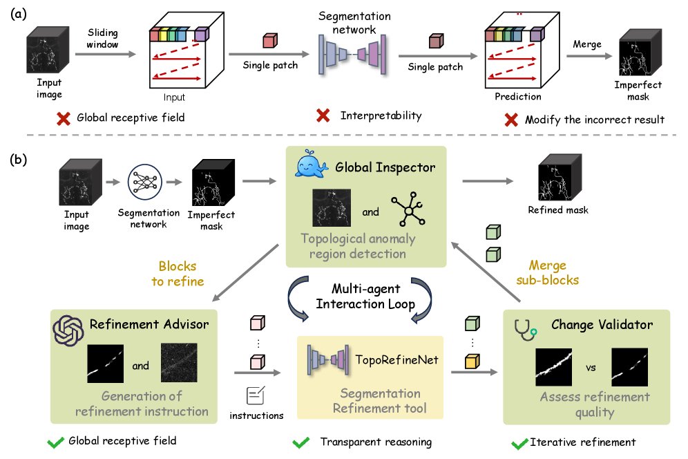 NeuroRefiner: Morphology-Aware Multi-Agent Refinement for 3D Fluorescence Microscopy Neuron Segmentation Figure 1