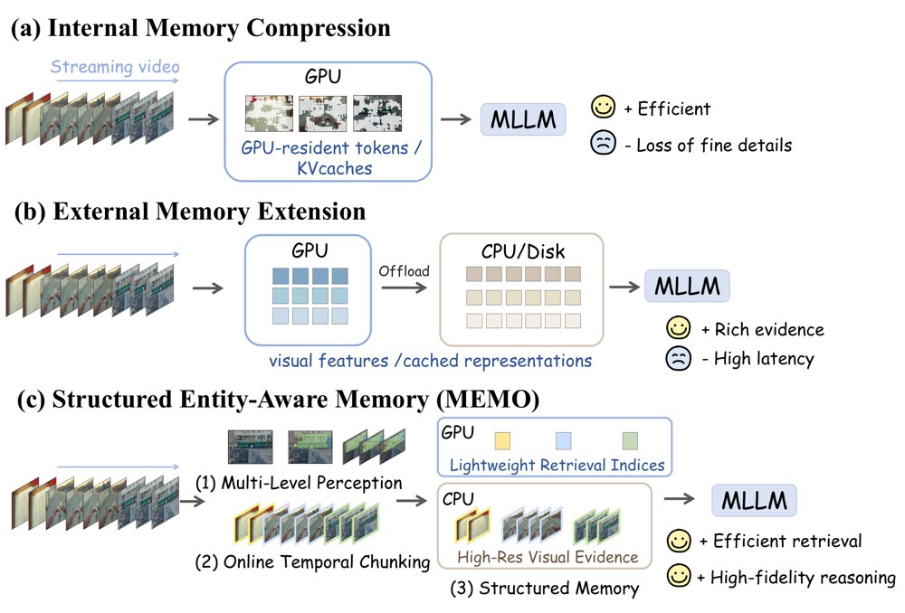 MEMO: Multi-Level Entity-Aware Memory for Streaming Video Understanding Figure 1
