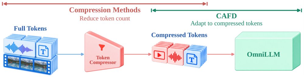 Learning to Reason with Compressed Context: Ground-Truth-Free Adaptation of OmniLLMs via Self-Distillation Figure 1