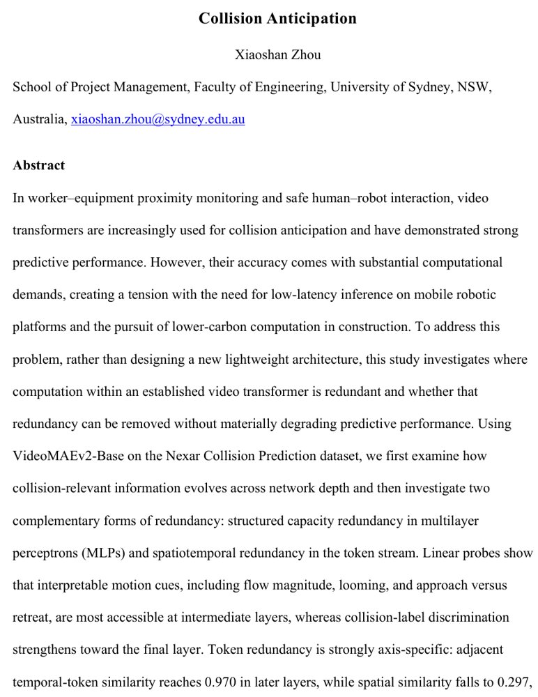 Investigating Spatiotemporal Redundancy in Video Transformer for Collision Anticipation Figure 1