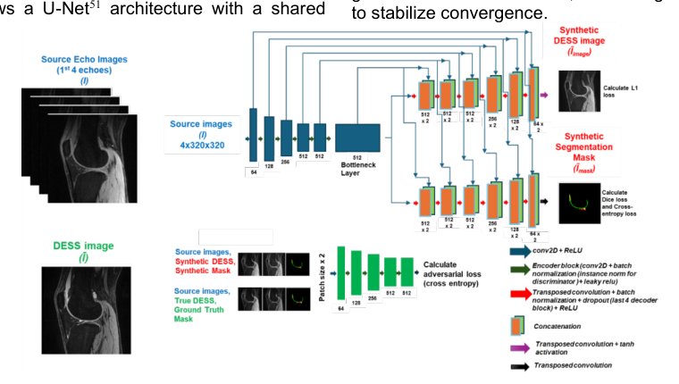 Multitask Conditional Generative Adversarial Network Enables Automatic Whole Knee Cartilage and Menisci Segmentation and Reliable T1\r{ho} and T2 Quantification Without High-Resolution Morphological Images Figure 1