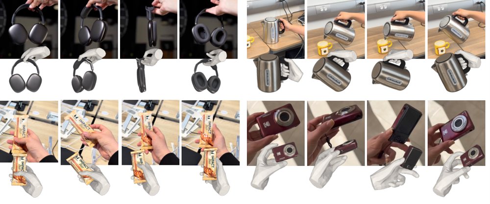 4D-HOF: Hand-Object Flow Matching for Feed-Forward 4D Interaction Reconstruction Figure 1