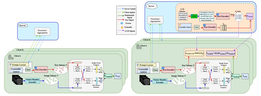 FedSSMCoOp: SSM Encoders for light-weight Federated Prompt Learning for Few-shot Classification Figure 1