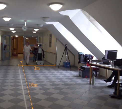 Effects of Robotic Touch on Older Users During Walking Guidance by a Humanoid Robot Figure 1