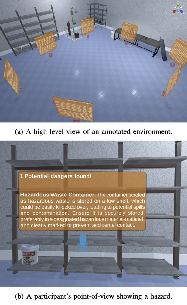 Autonomous VR-Based Risk Detection for Situational Awareness in Dangerous Settings Figure 1