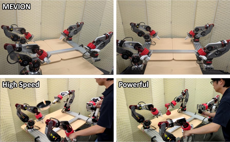 MEVION: Low-Cost Open-Source Data Collection System for Powerful and High-Speed Dual-Arm Manipulation Figure 1