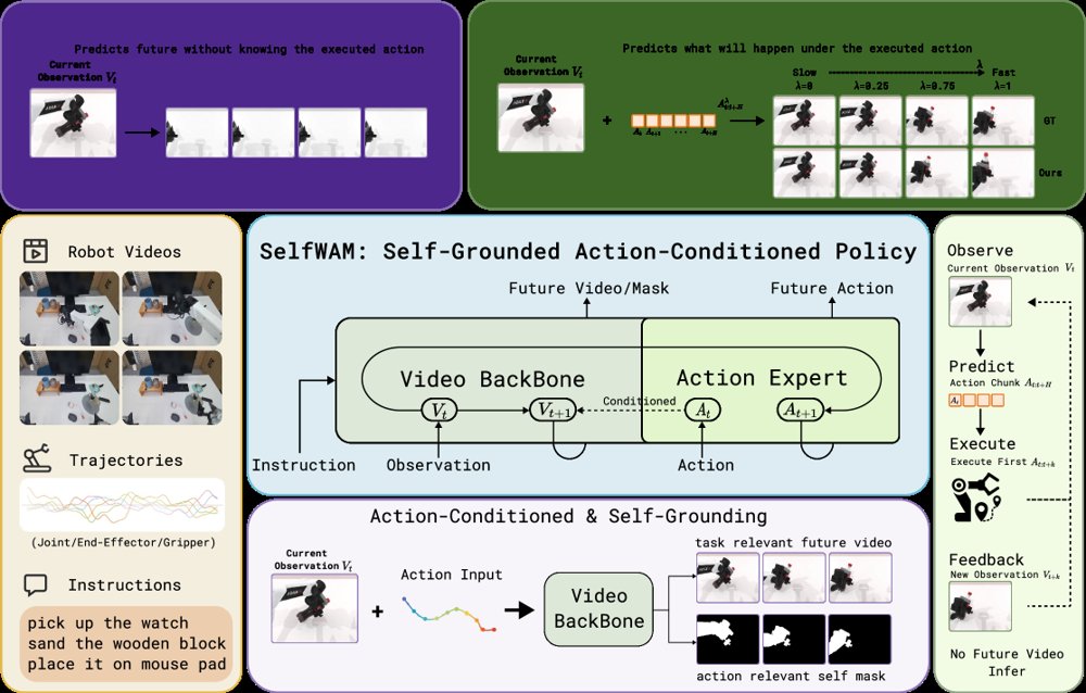 SelfWAM: A Self-Grounded Unified World Action Model for Fast Robot Control Figure 1