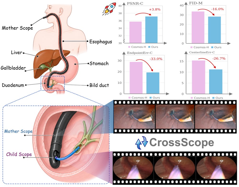 CrossScope: A Role-Asymmetric World Model for Joint Dual-Scope Surgical Video Prediction Figure 1