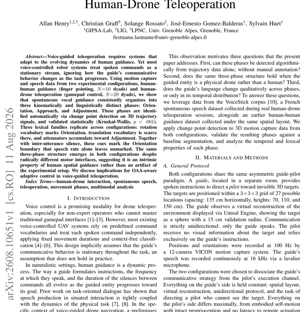 OAA: Three Phases of Vocal Guidance in Human-Drone Teleoperation Figure 1