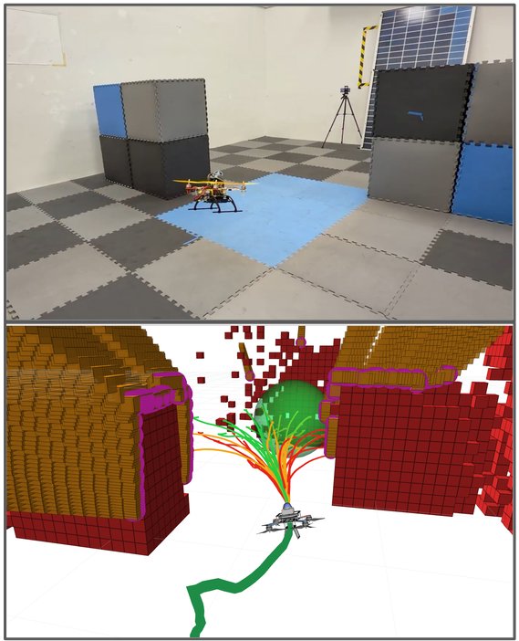 OA-MPPI: Occlusion-Aware Model Predictive Path Integral Control for UAV Flight Figure 1