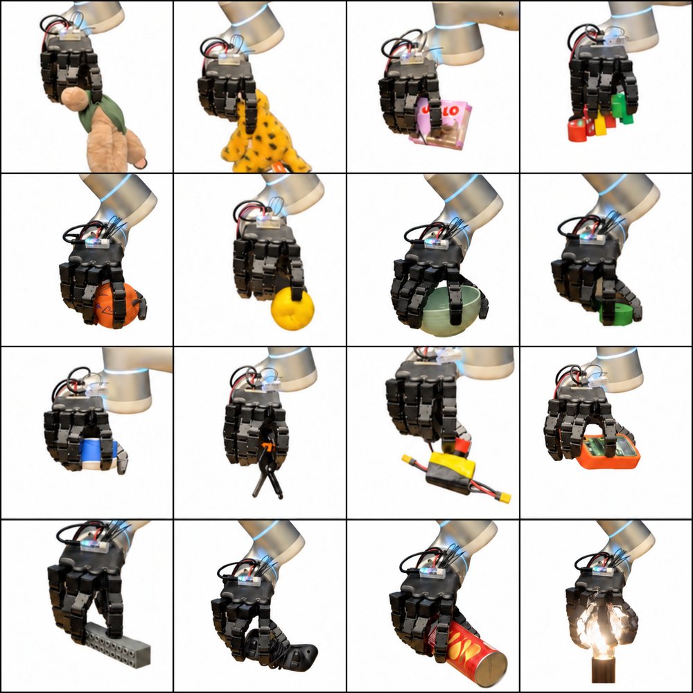 See to Reach, Feel to Grasp: Learning A Blind Grasp Reflex for Anthropomorphic Robotic Hands Figure 1