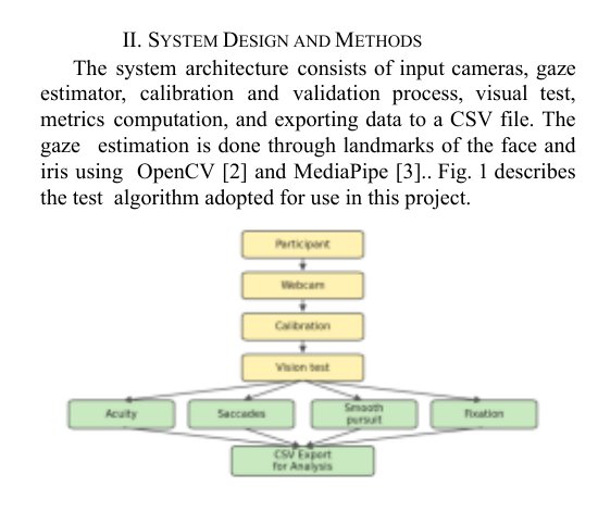 Low Cost Eye Tracking for Vision Screening Figure 1