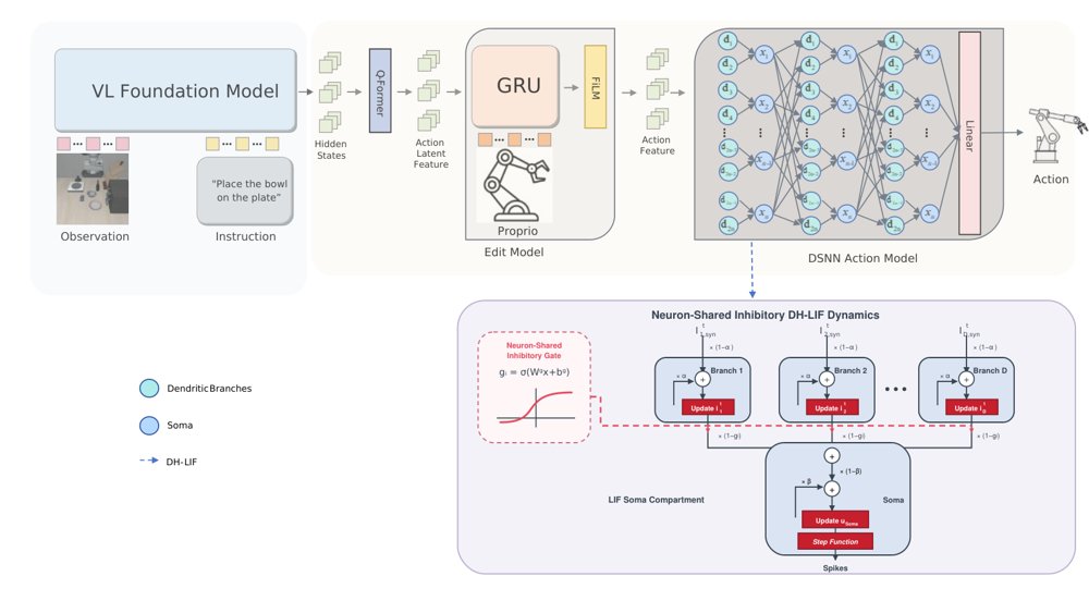DS-VLA: A Dendritic-inspired Vision-Language-Action Model for Robust Action Control Figure 1