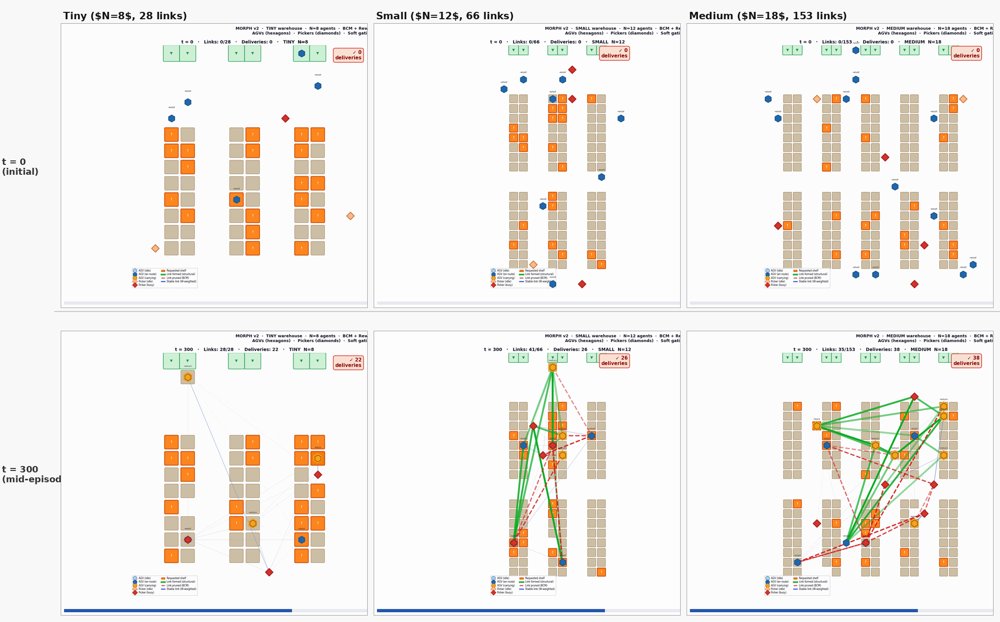 MORPH: Self-Organising Multi-Robot Task Allocation via Neuroplasticity-Inspired Adaptive Topology Figure 1