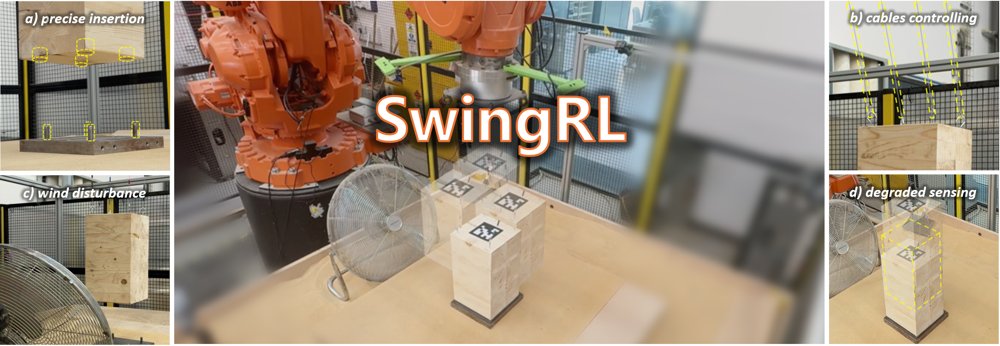 SwingRL: Adaptive Observation Reinforcement Learning with World-Model Prediction for Cable-Suspended Hoisting Control Figure 1