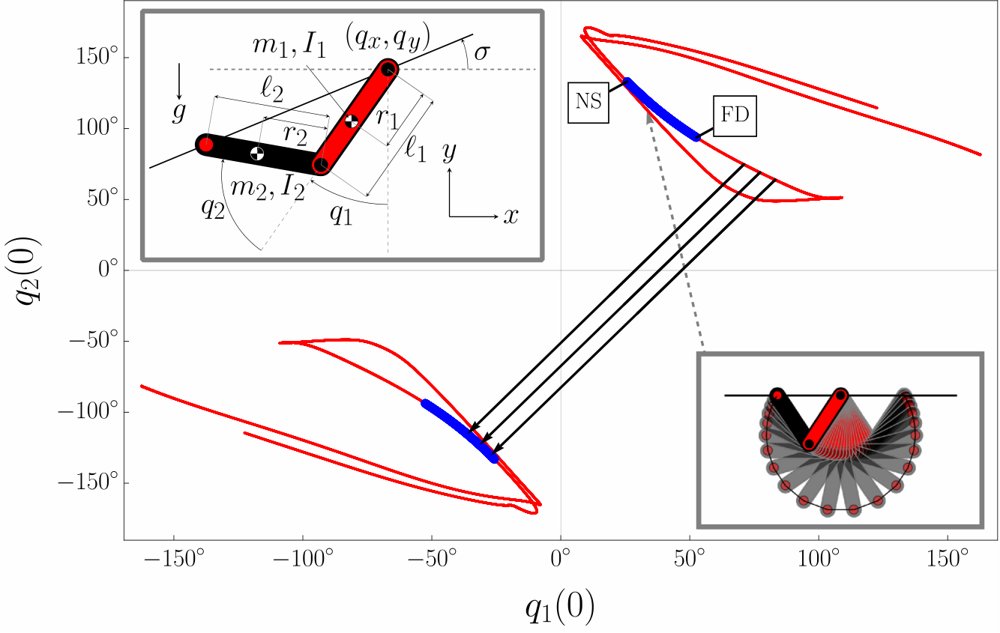The Effect of Gait Stability Based on Two Types of Impact Strategies for Two-Link Walking and Brachiating Robots Figure 1