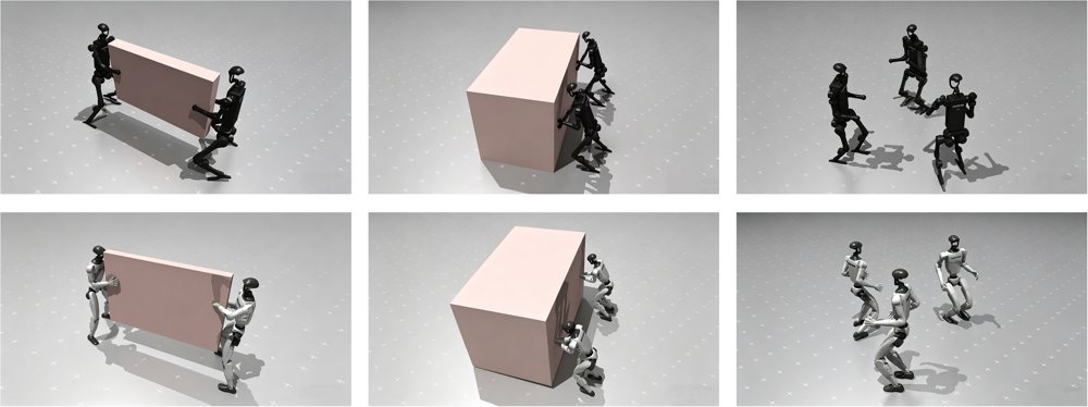 MASkillBlender: Decentralized Whole-Body Coordination for Multi-Humanoid Loco-Manipulation via Skill Blending Figure 1