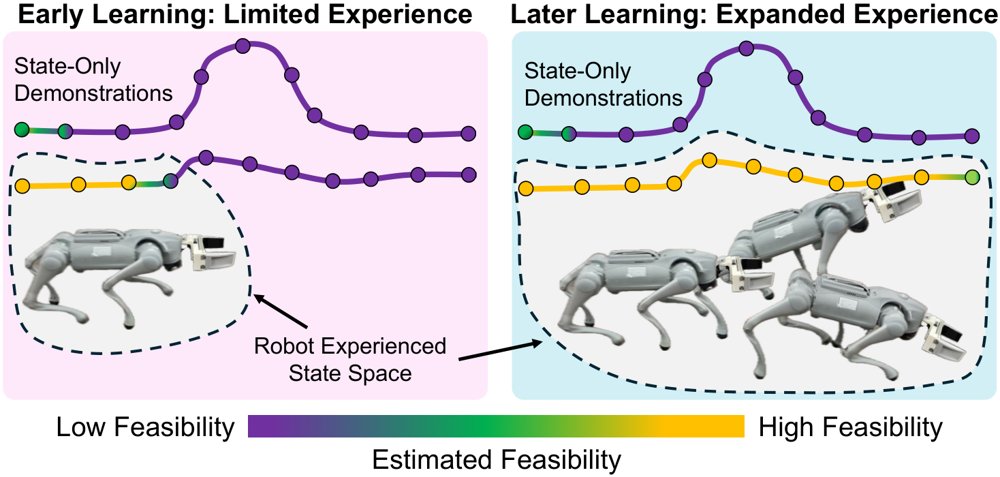 Experience-Based Feasibility-Aware Generative Adversarial Imitation from Observation under Embodiment Mismatch Figure 1