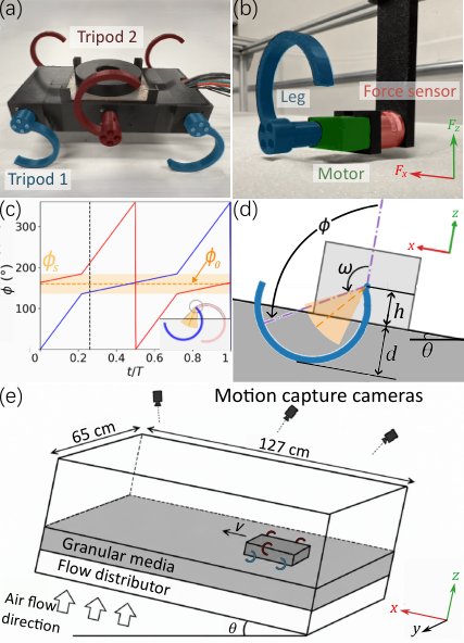 Terrain-Dependent Intra-Cycle Leg Timing for Effective Locomotion on Granular Slopes Figure 1