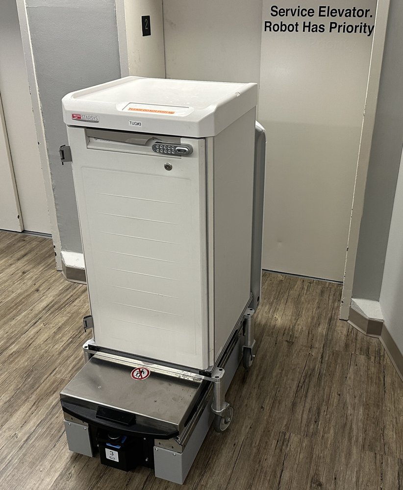 A State Based Dispatch Controller for Hospital Delivery Robots with Shared Human and Infrastructure Resources Figure 1