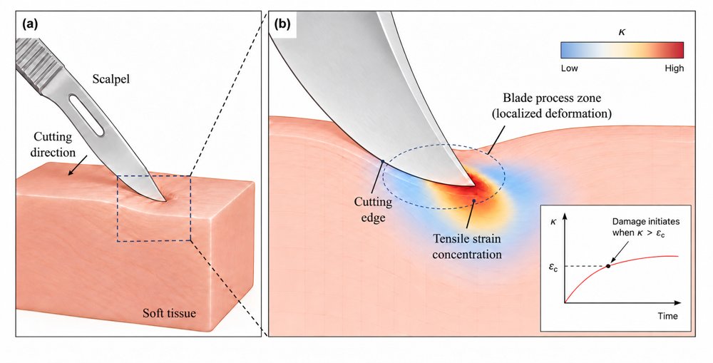STC-MPM: Coupled Deformation, Progressive Damage, and Cut Formation in Soft-Tissue Cutting Figure 1