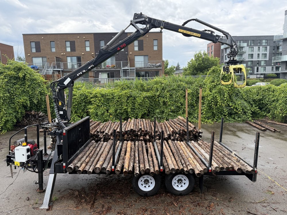 Learning Grasp Targeting from Point Clouds for Log Pile Clearing on a Hydraulic Crane Figure 1