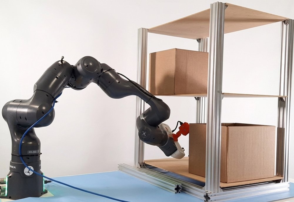 Reactive Exploration of Unknown Environments for Redundant Robots using Virtual Model Control Figure 1