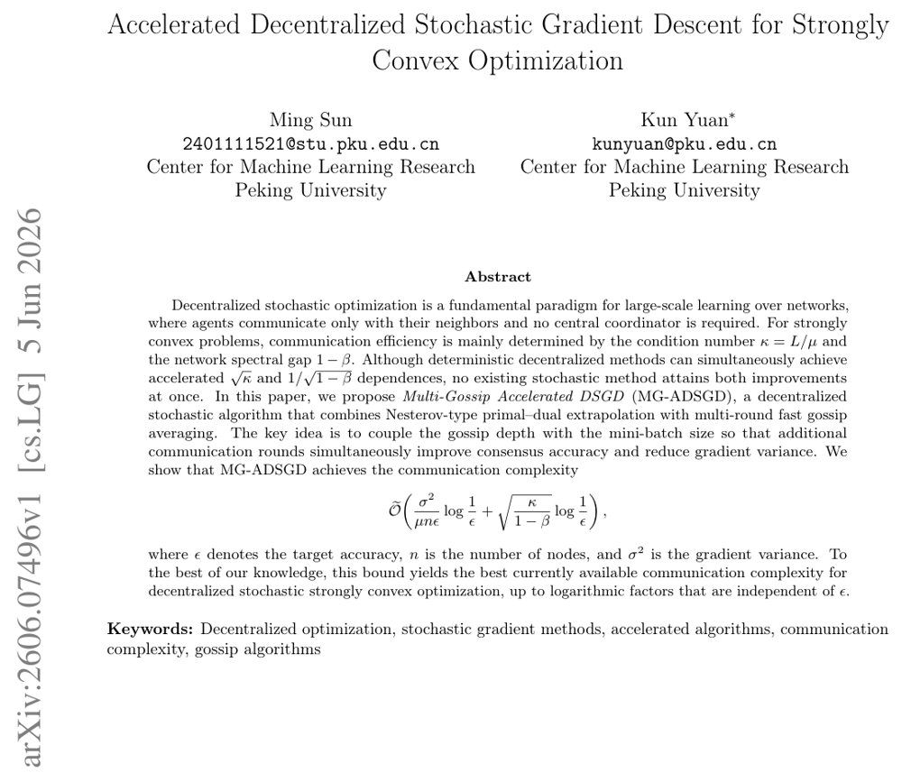 Accelerated Decentralized Stochastic Gradient Descent for Strongly Convex Optimization Figure 1