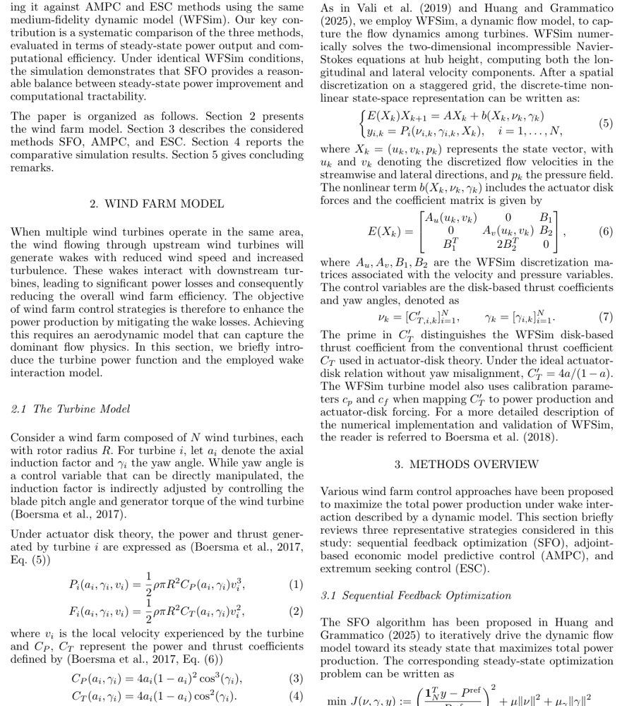 Benchmarking Sequential Feedback Optimization for Wind Farm Power Maximization Figure 1