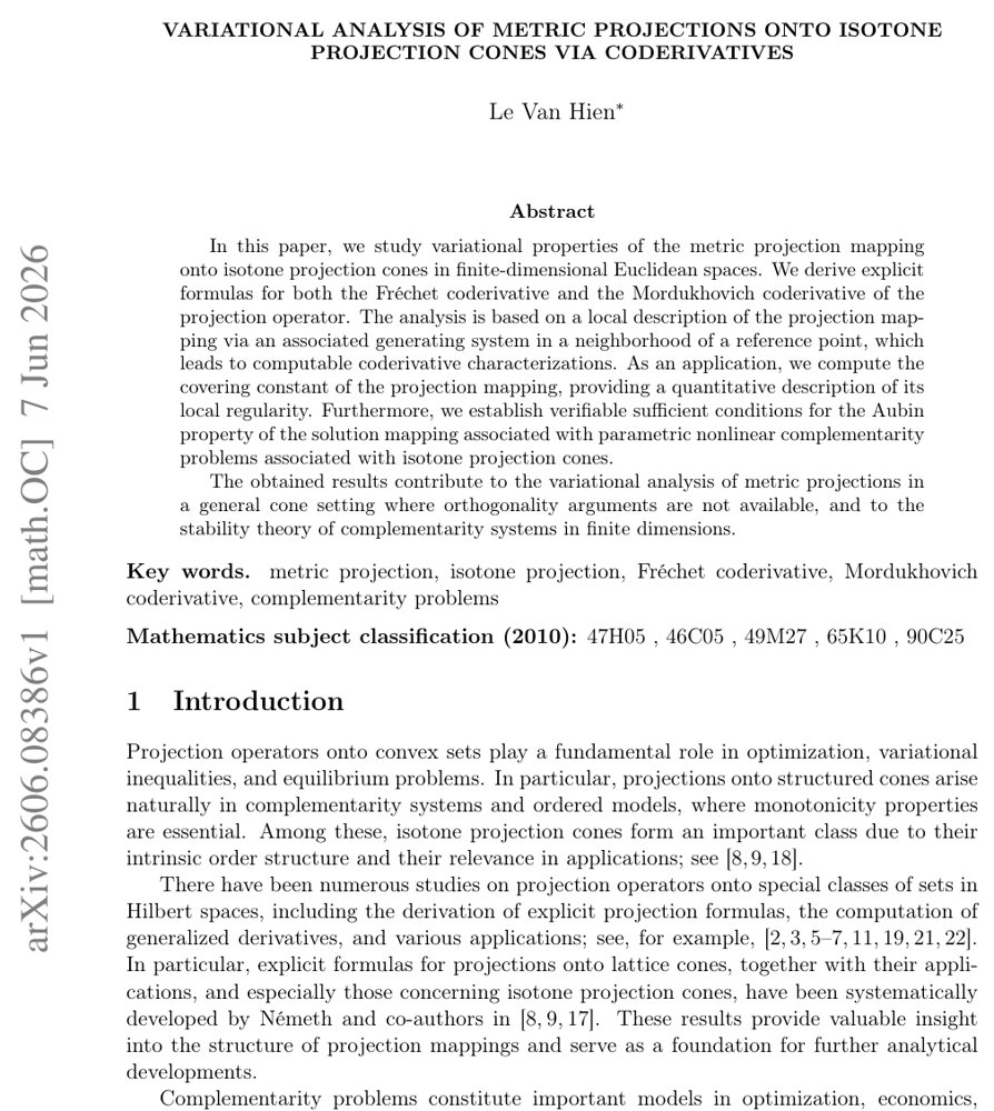 Variational Analysis of Metric Projections onto Isotone Projection Cones via Coderivatives Figure 1
