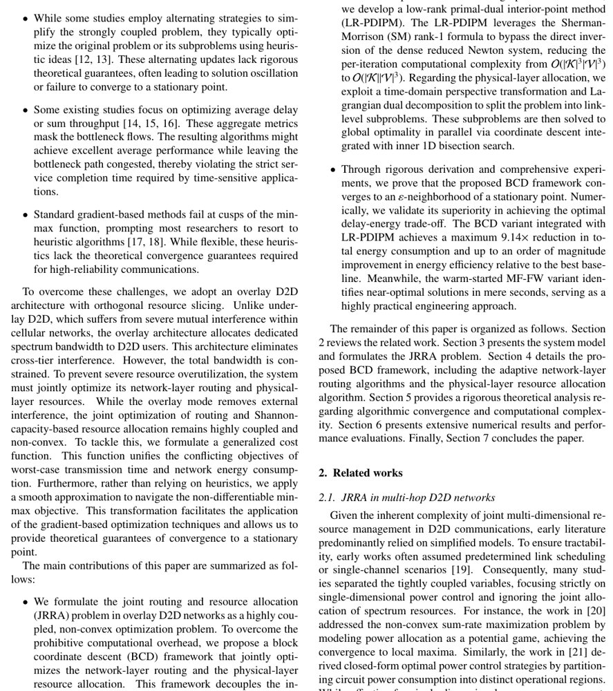 Block coordinate descent for joint delay-energy optimization in multi-hop D2D networks Figure 1