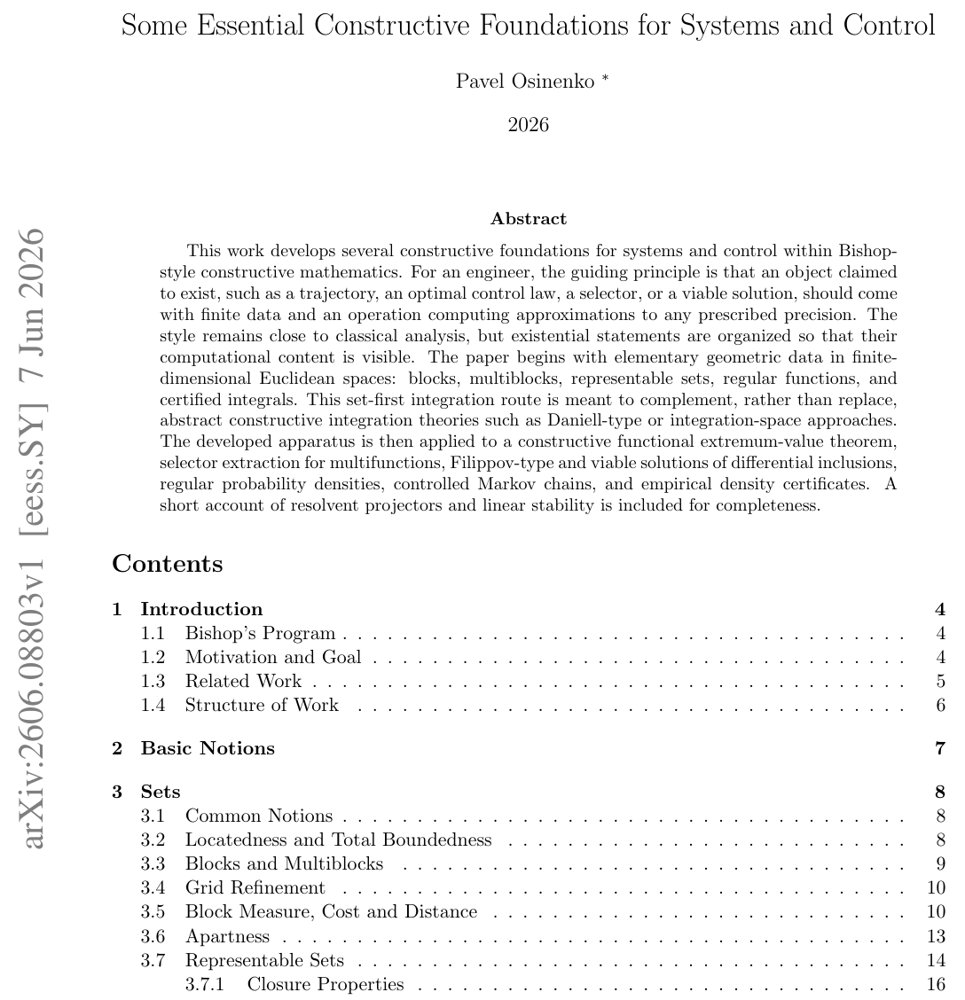 Some Essential Constructive Foundations for Systems and Control Figure 1