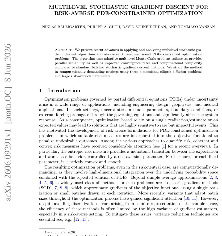 Multilevel Stochastic Gradient Descent for Risk-Averse PDE-Constrained Optimization Figure 1