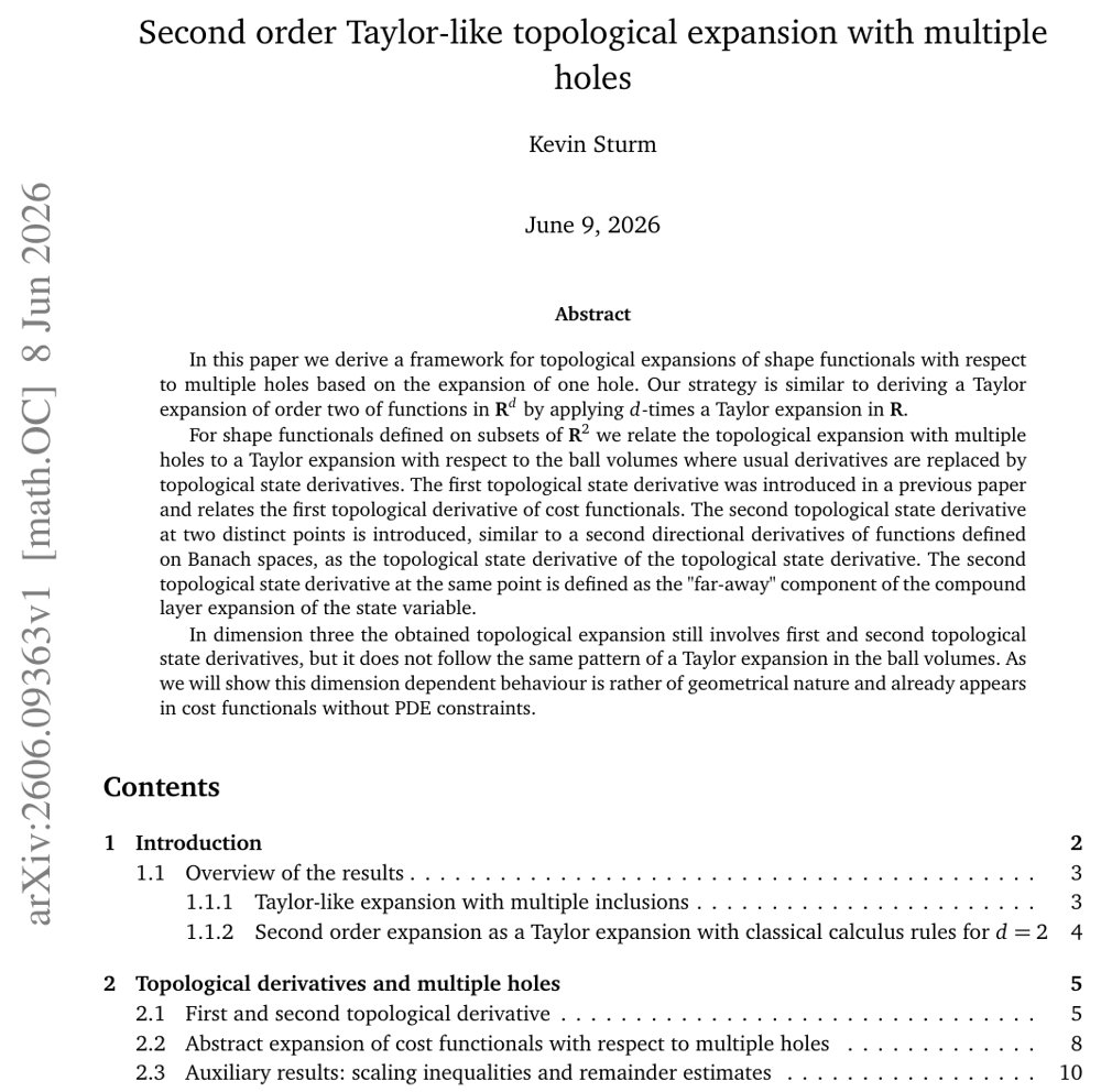 Second order Taylor-like topological expansion with multiple holes Figure 1