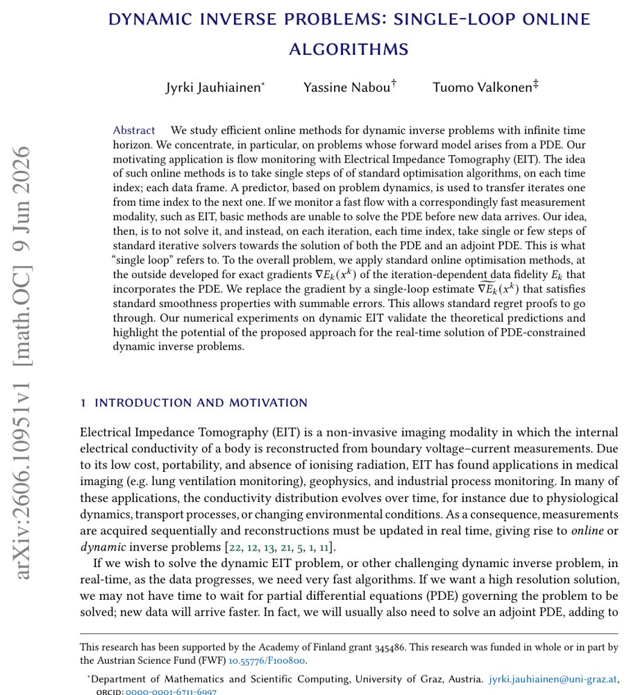 Dynamic inverse problems: Single-loop online algorithms Figure 1