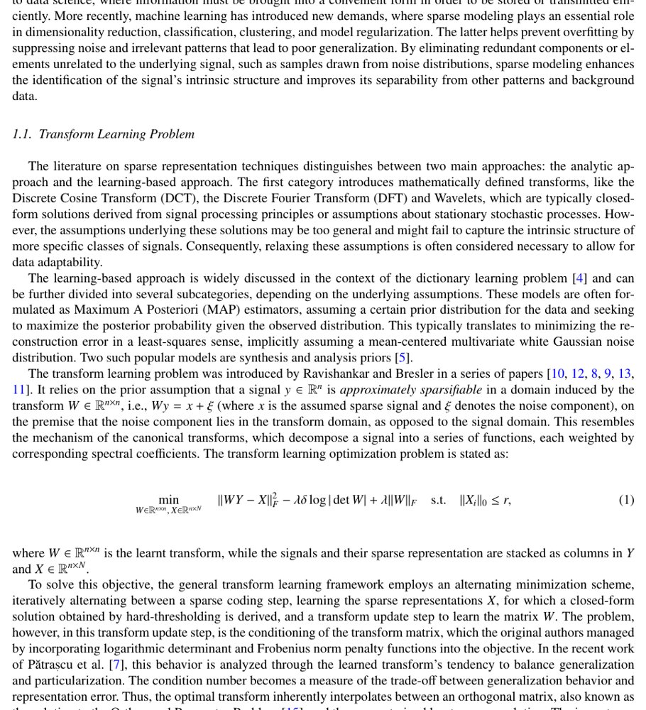 Learning Doubly Sparse Explicitly Conditioned Transforms Figure 1