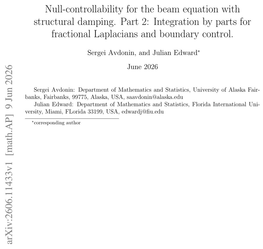 Null-controllability for the beam equation with structural damping. Part 2: Integration by parts for fractional Laplacians and boundary control Figure 1