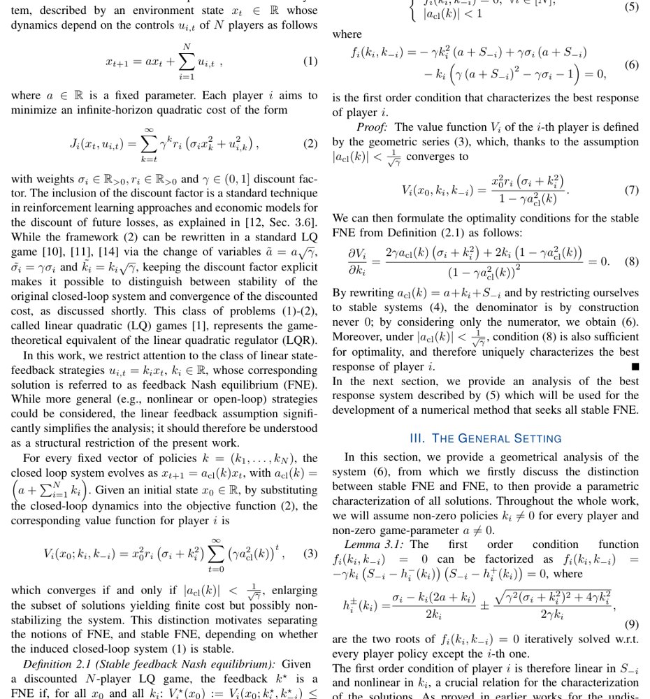 Characterization and Computation of Feedback Nash Equilibria in Scalar Discounted N-Player Linear Quadratic Games Figure 1