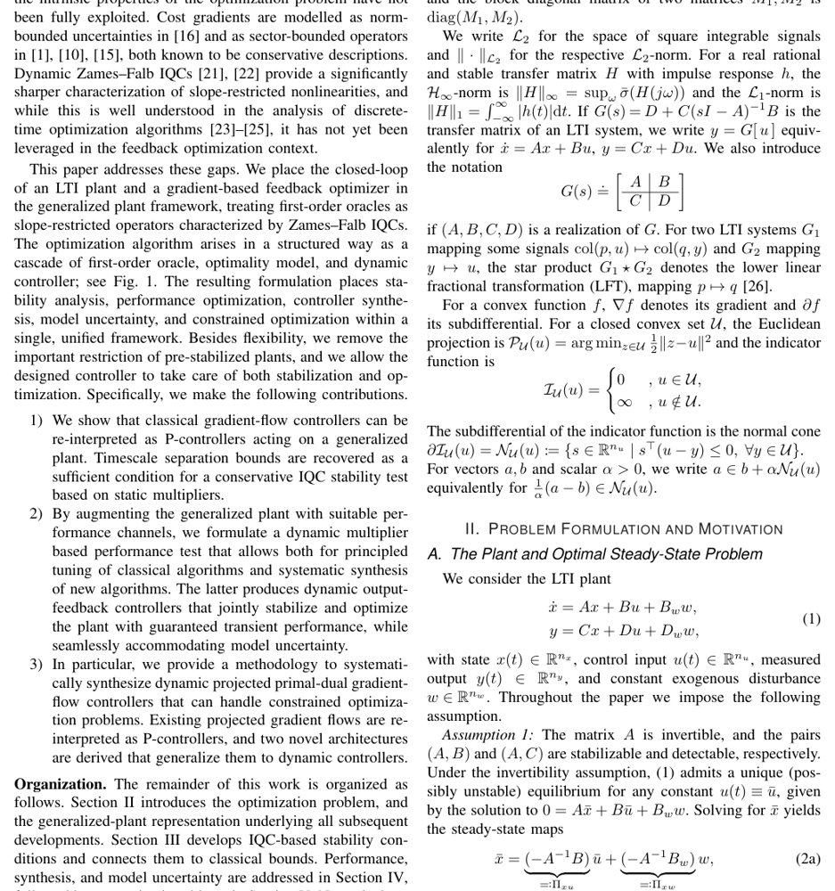 A Generalized Plant Perspective on Linear-Convex Feedback Optimization Figure 1